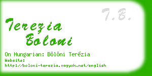 terezia boloni business card